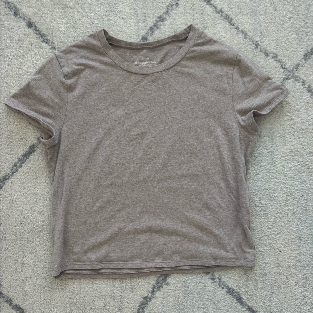 Abercrombie & Fitch Heathered Brown Tee